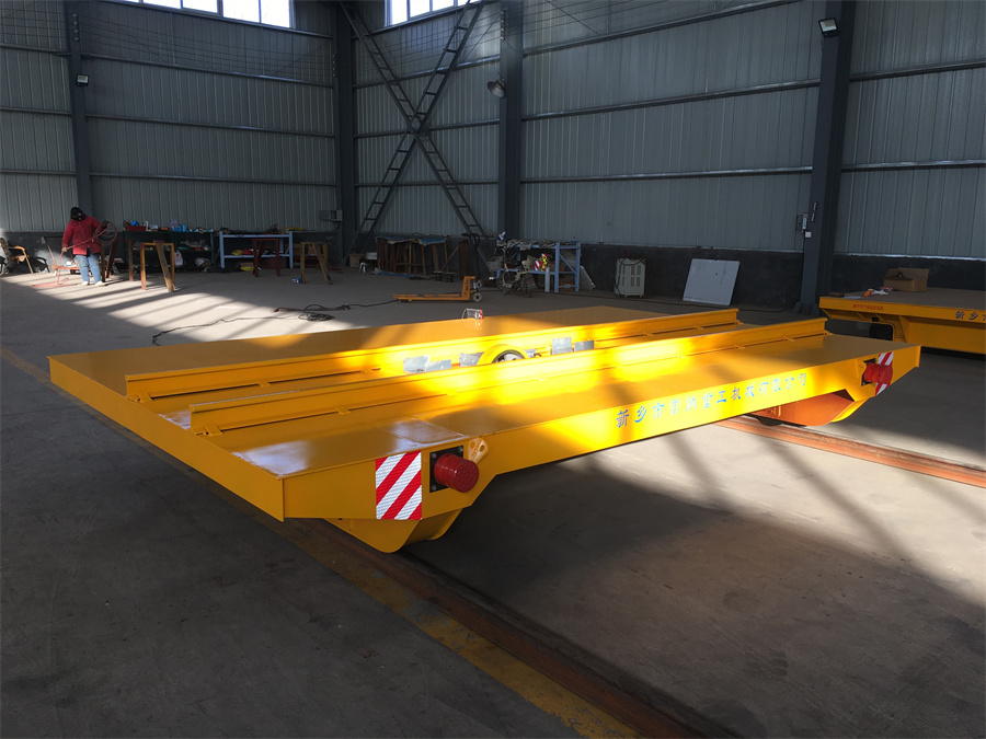 橫向行駛 拖纜供電軌道擺渡平板運(yùn)輸車(chē)