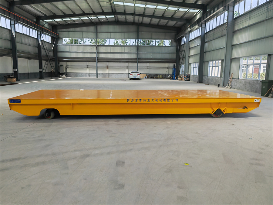 無軌電動(dòng)平車承載30噸帶雷達(dá)防撞